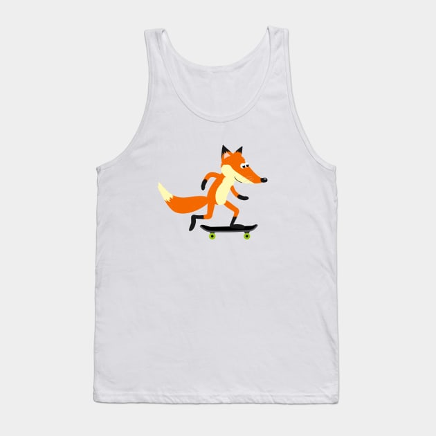 Fox skateboarding Tank Top by hyperactive